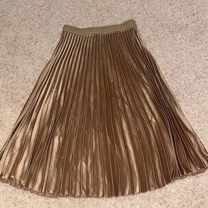 H&M Satin Effect Midi Skirt